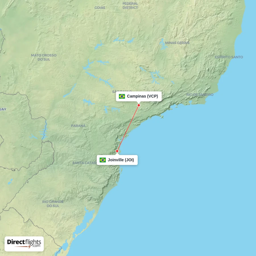VCP - JOI route map