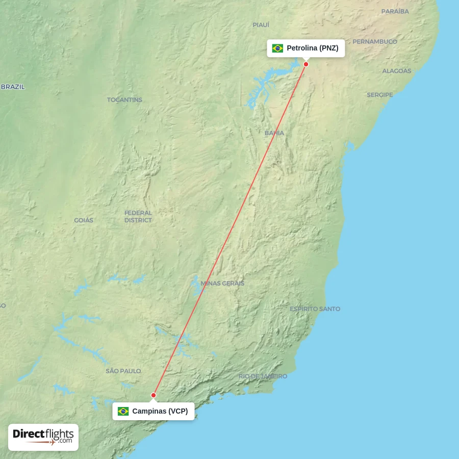 VCP - PNZ route map