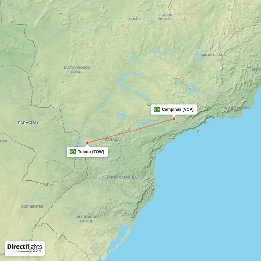 VCP - TOW route map