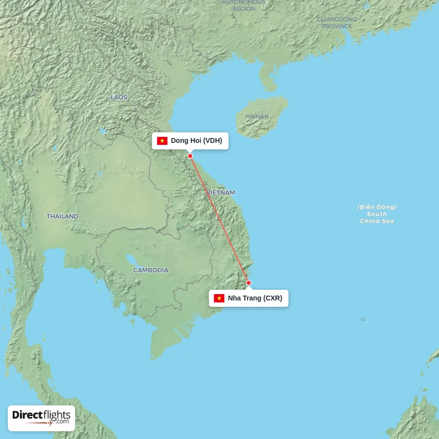 VDH - CXR route map