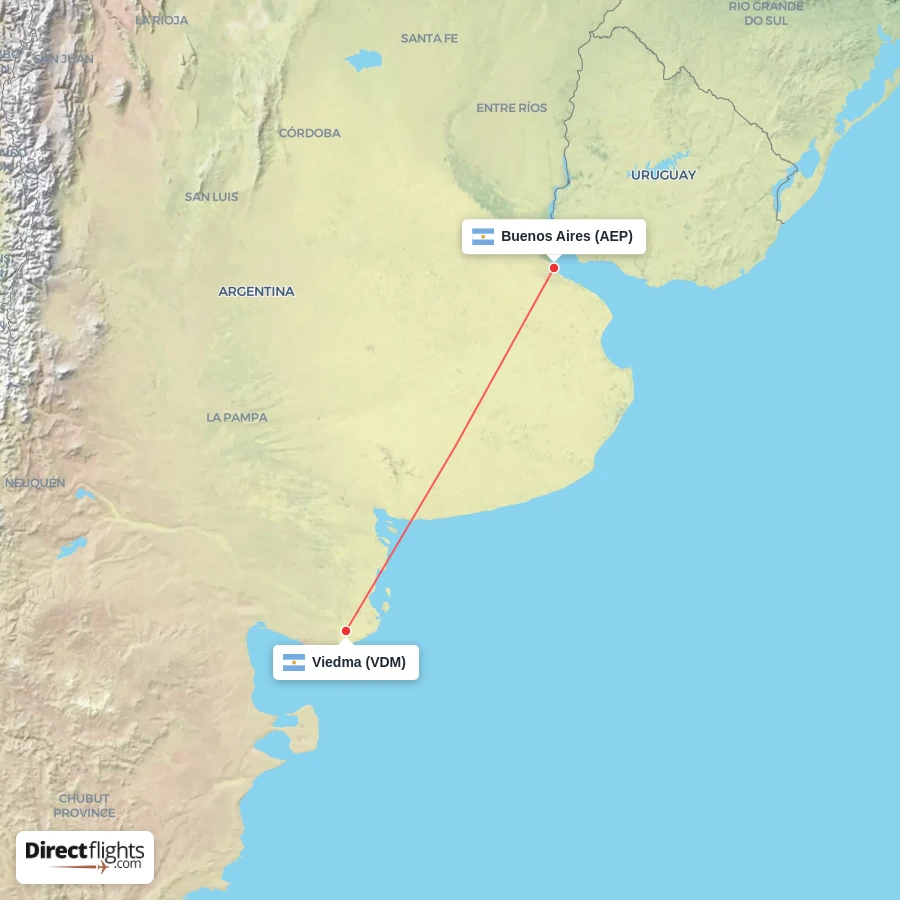 VDM - AEP route map