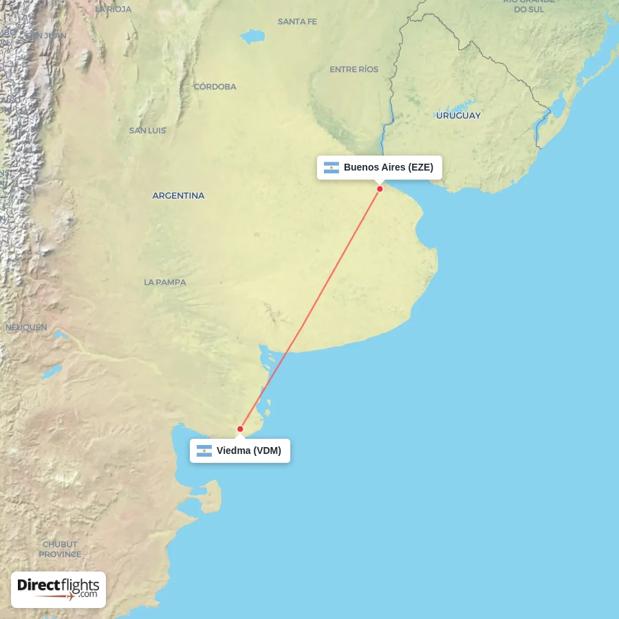 VDM - EZE route map