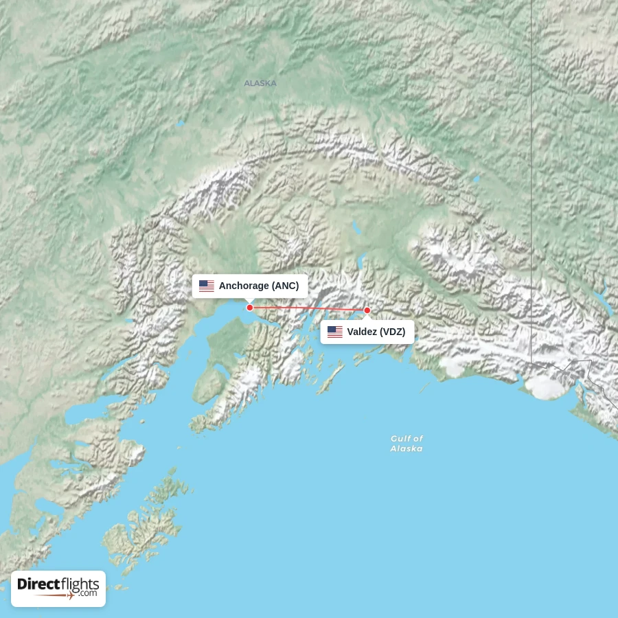 VDZ - ANC route map