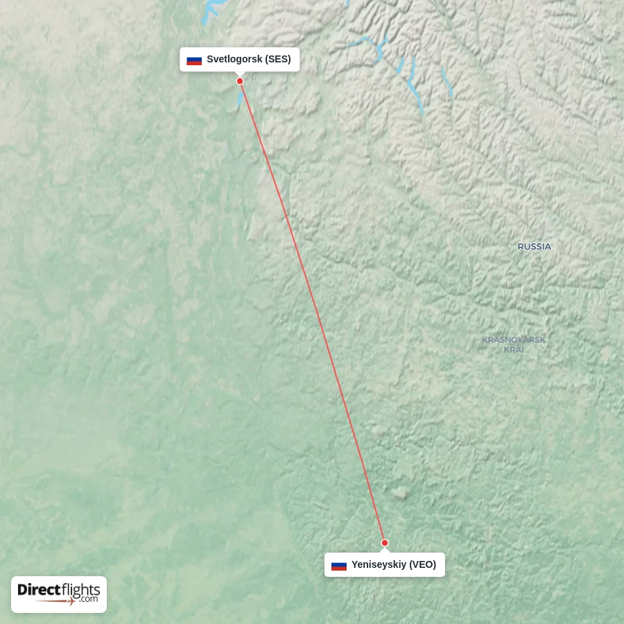 VEO - SES route map