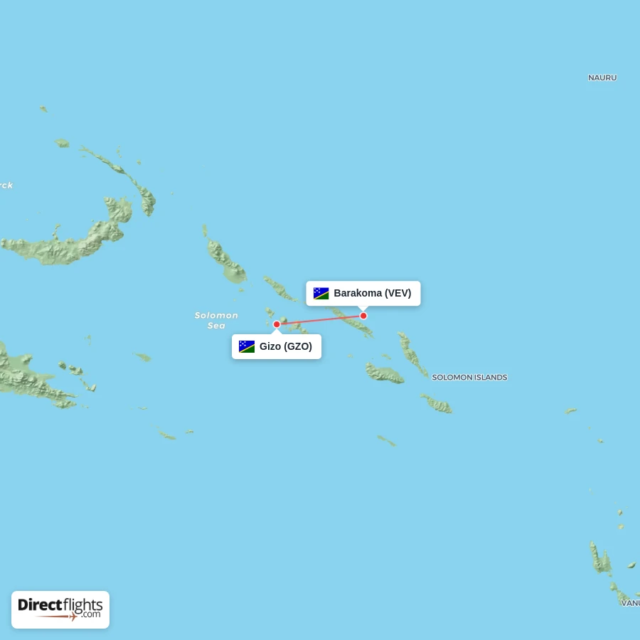 VEV - GZO route map