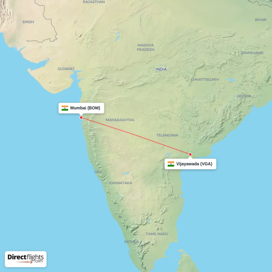 VGA - BOM route map