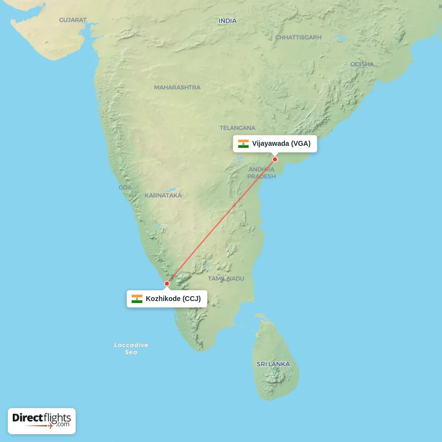 VGA - CCJ route map
