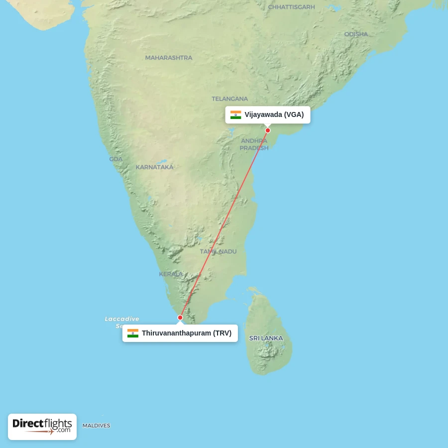 VGA - TRV route map