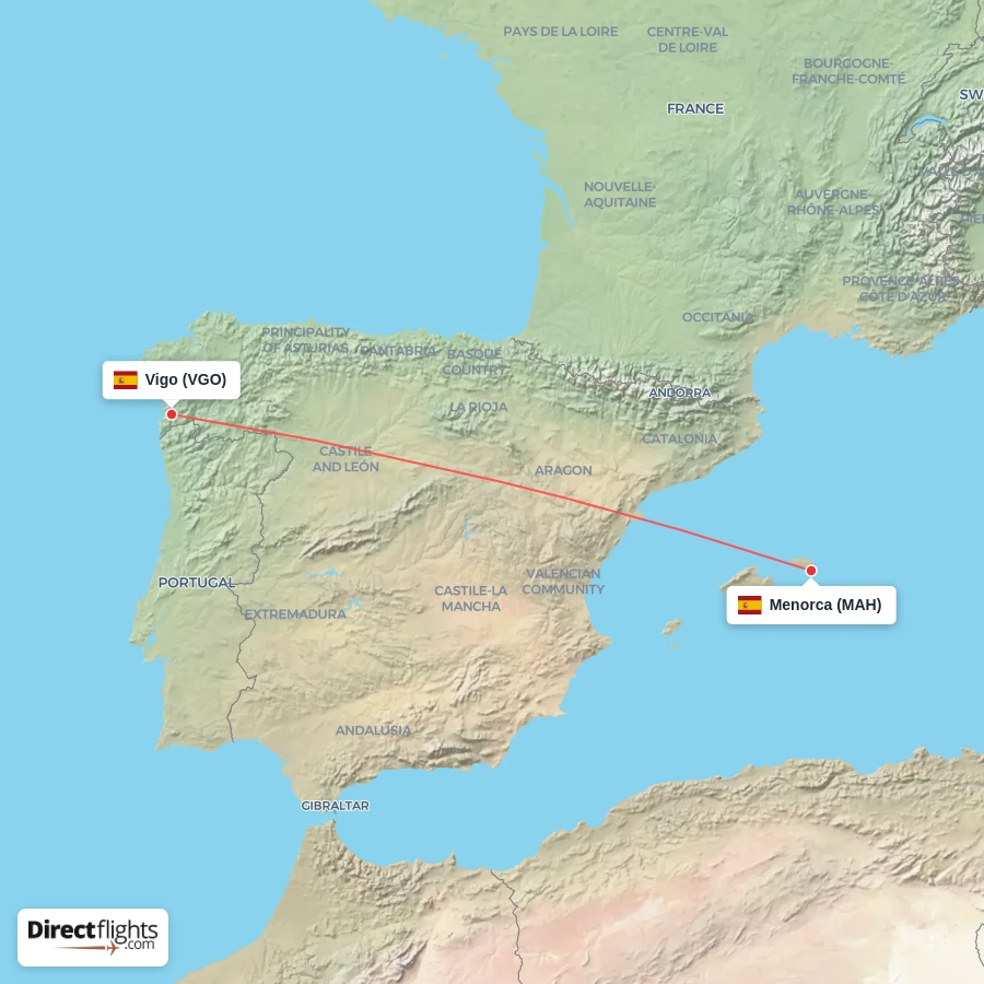 VGO - MAH route map