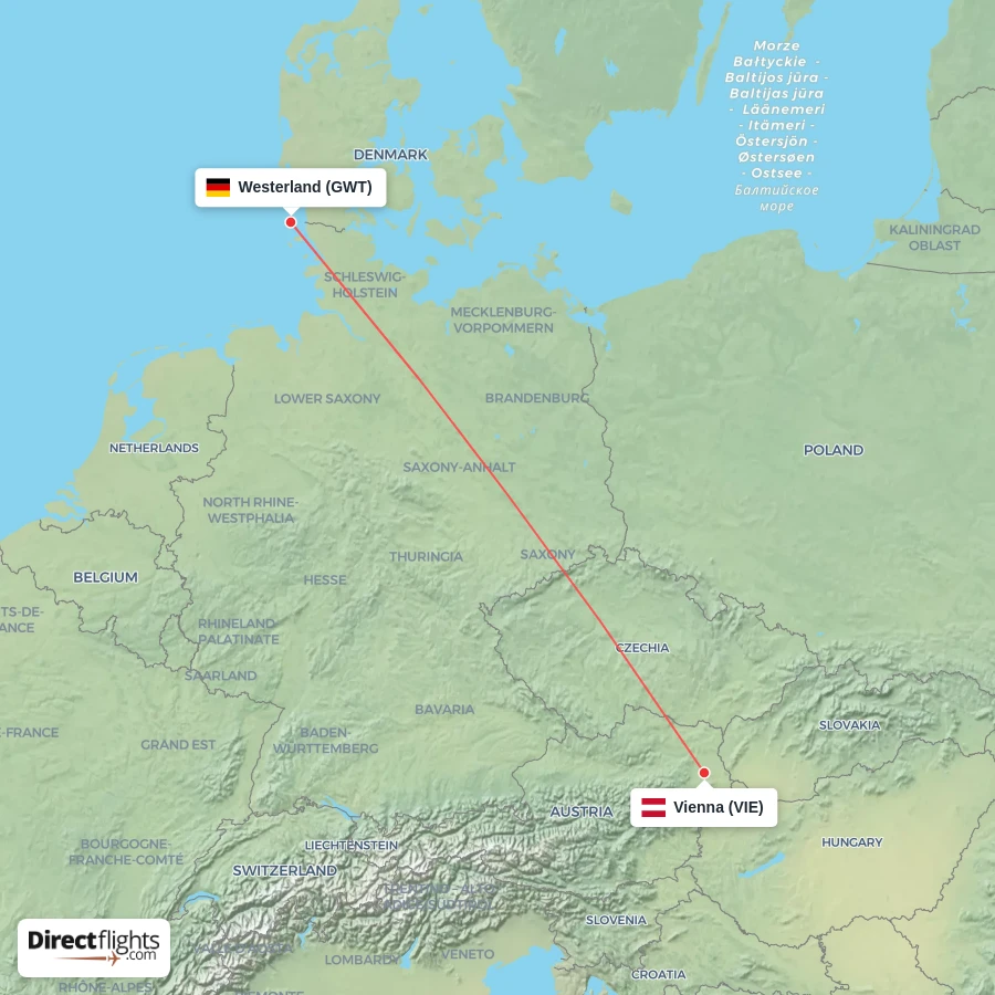 VIE - GWT route map