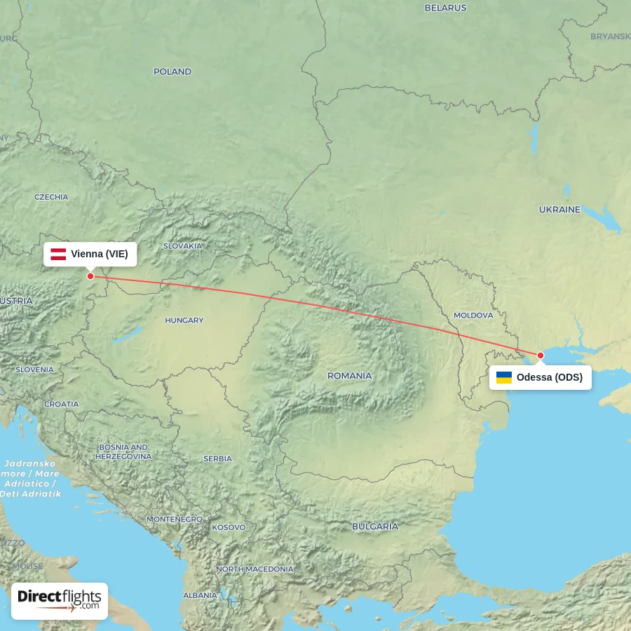 VIE - ODS route map