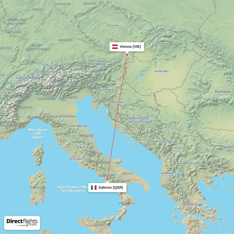 VIE - QSR route map