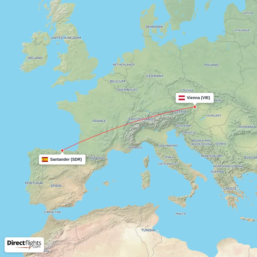 VIE - SDR route map