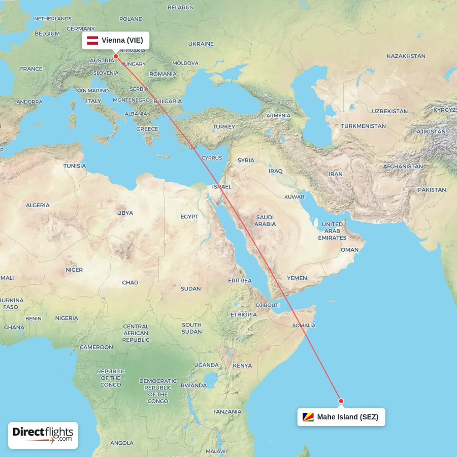 VIE - SEZ route map