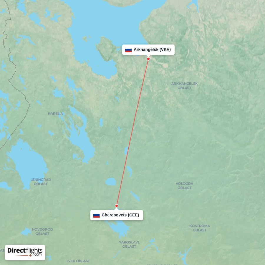 VKV - CEE route map