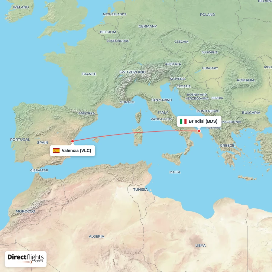 VLC - BDS route map