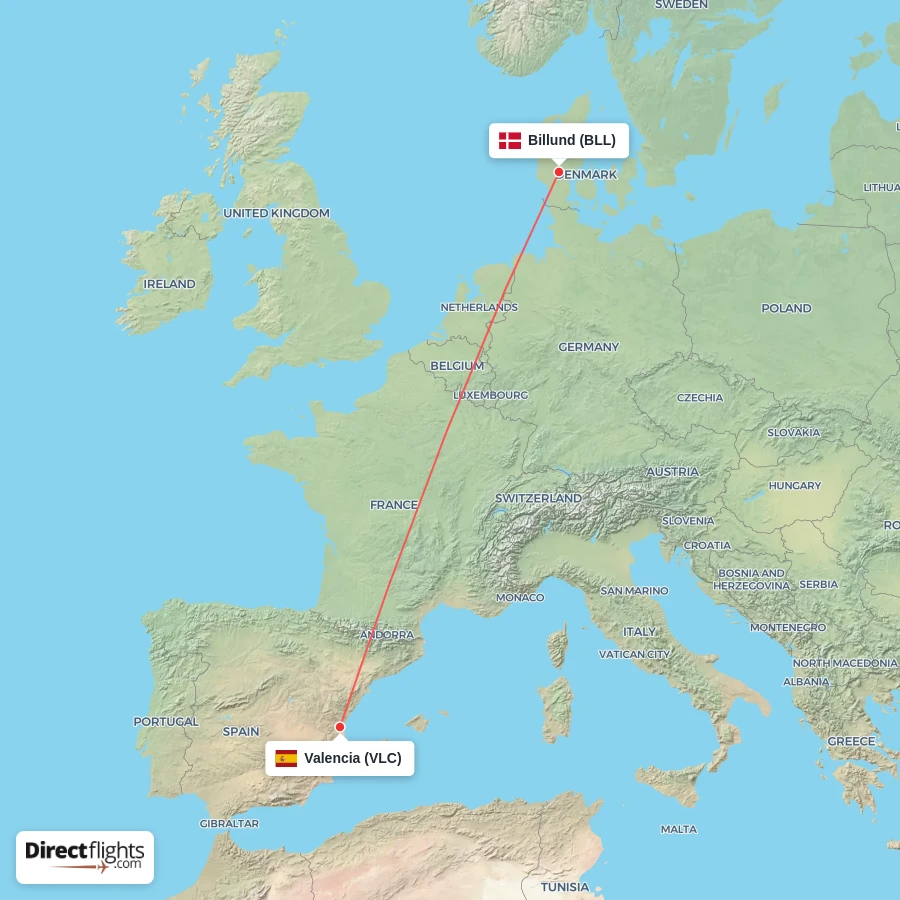 VLC - BLL route map