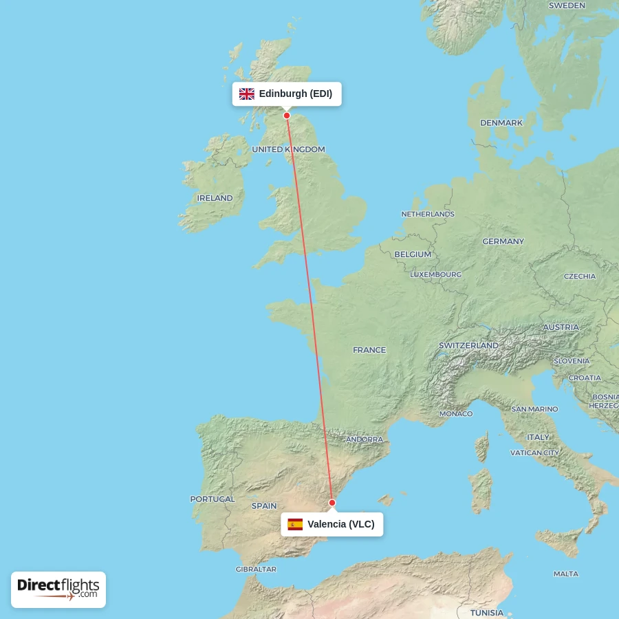 VLC - EDI route map