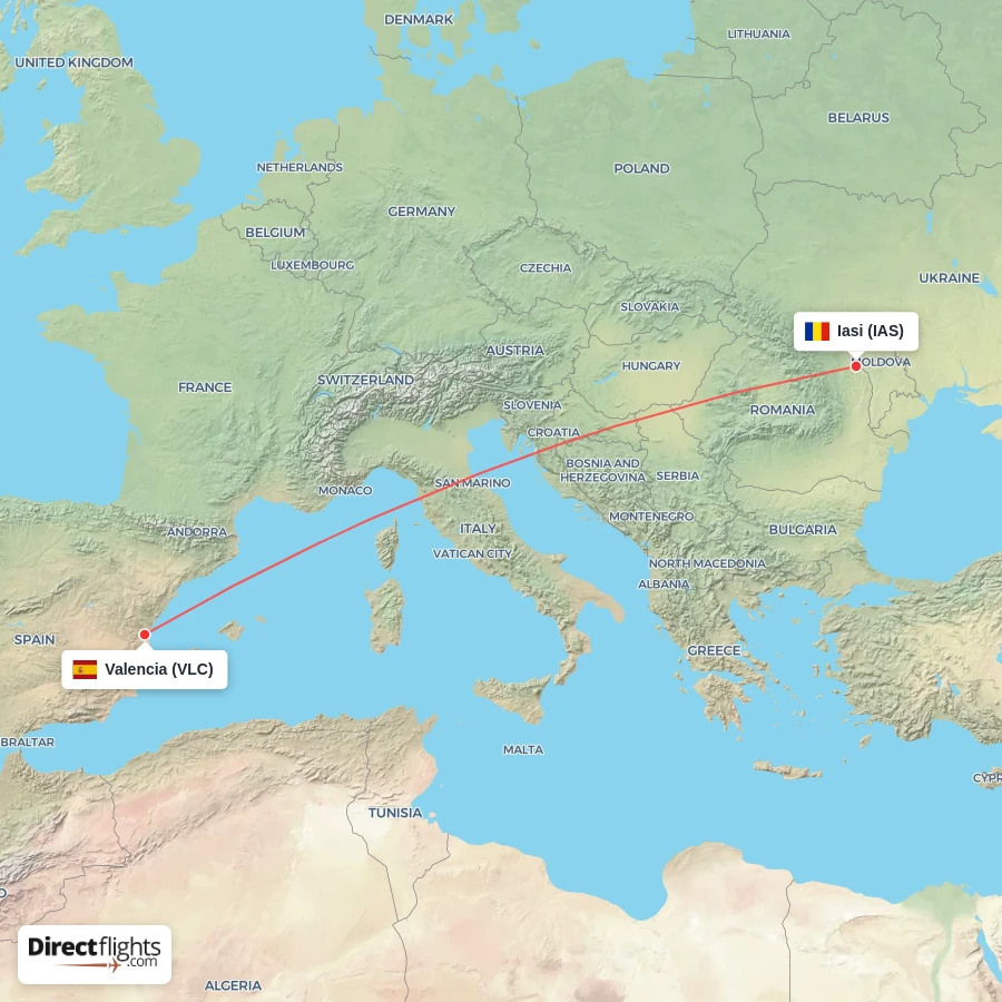 VLC - IAS route map