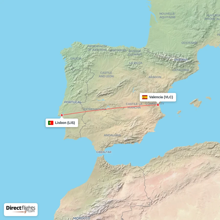 VLC - LIS route map