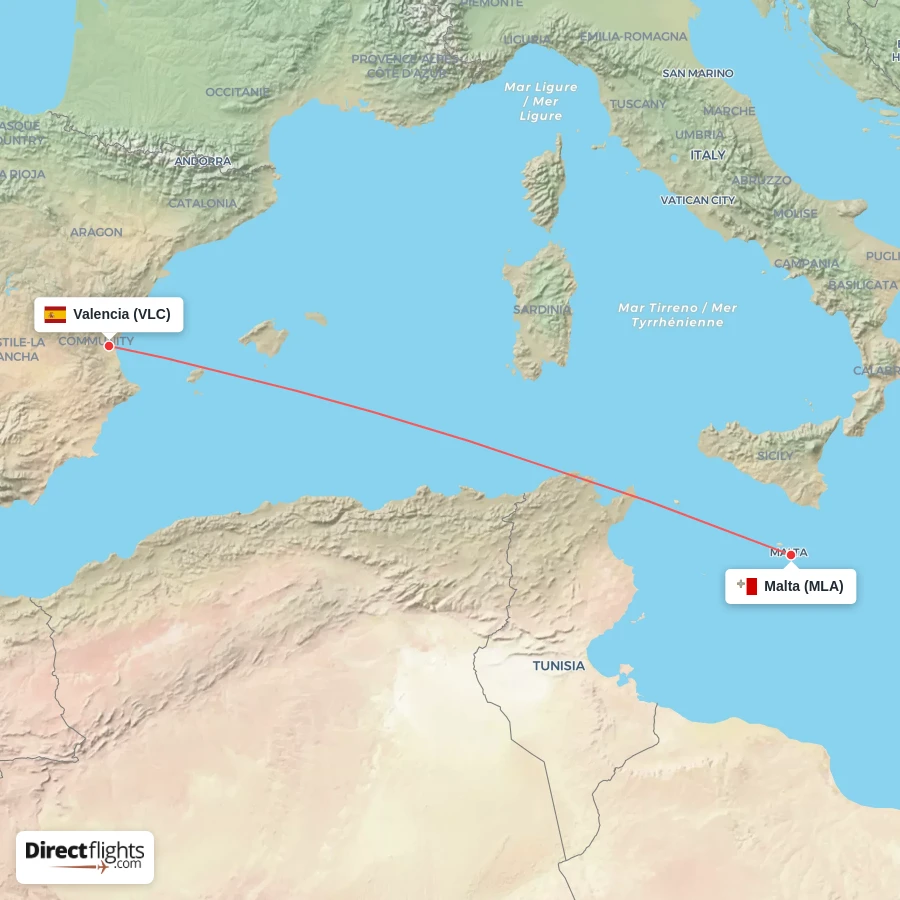 VLC - MLA route map