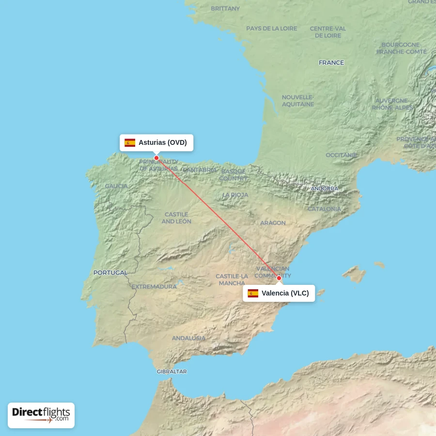 VLC - OVD route map