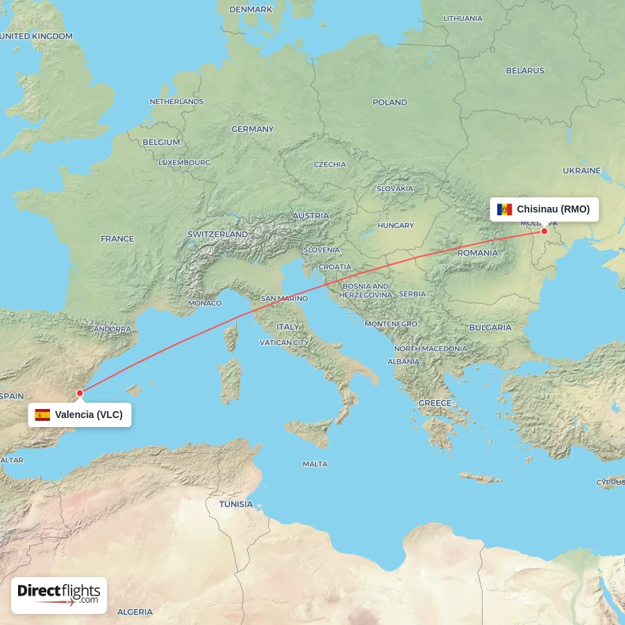 VLC - RMO route map