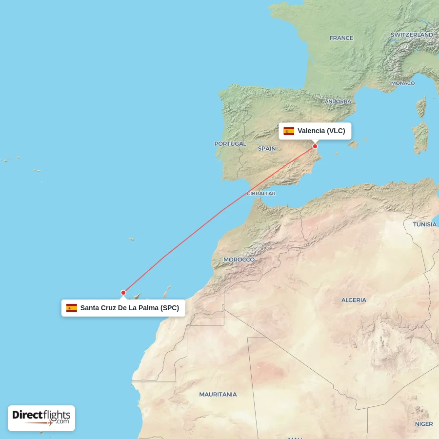 VLC - SPC route map