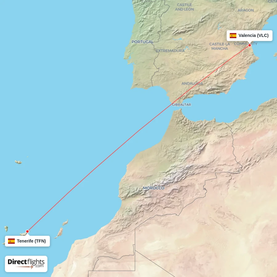 VLC - TFN route map