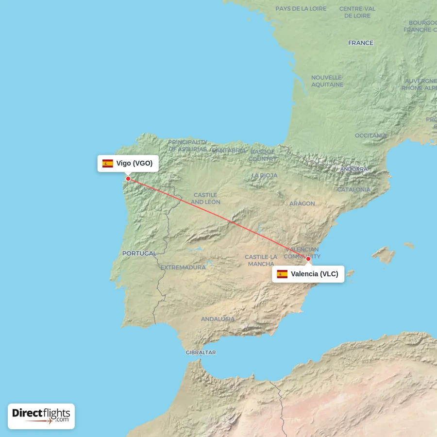 VLC - VGO route map