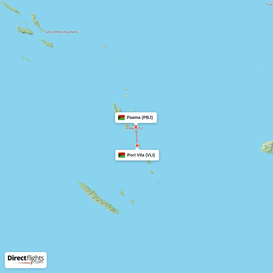 VLI - PBJ route map