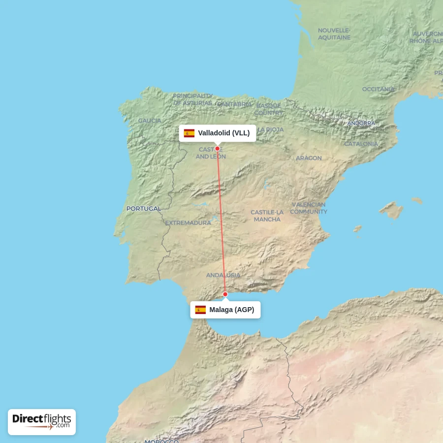 VLL - AGP route map