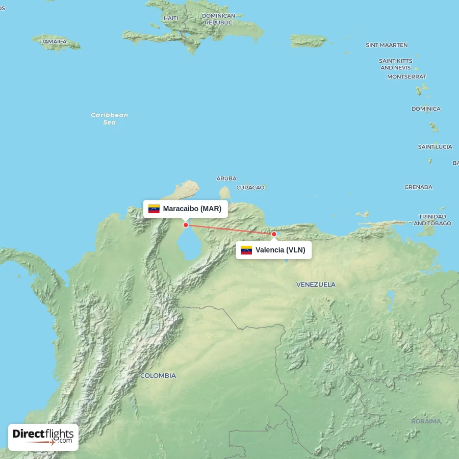 VLN - MAR route map