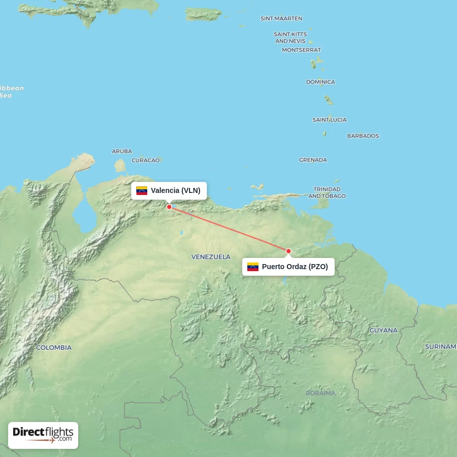VLN - PZO route map