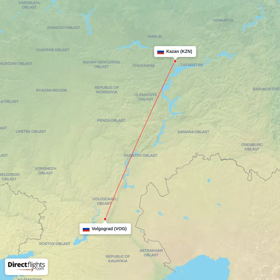 VOG - KZN route map
