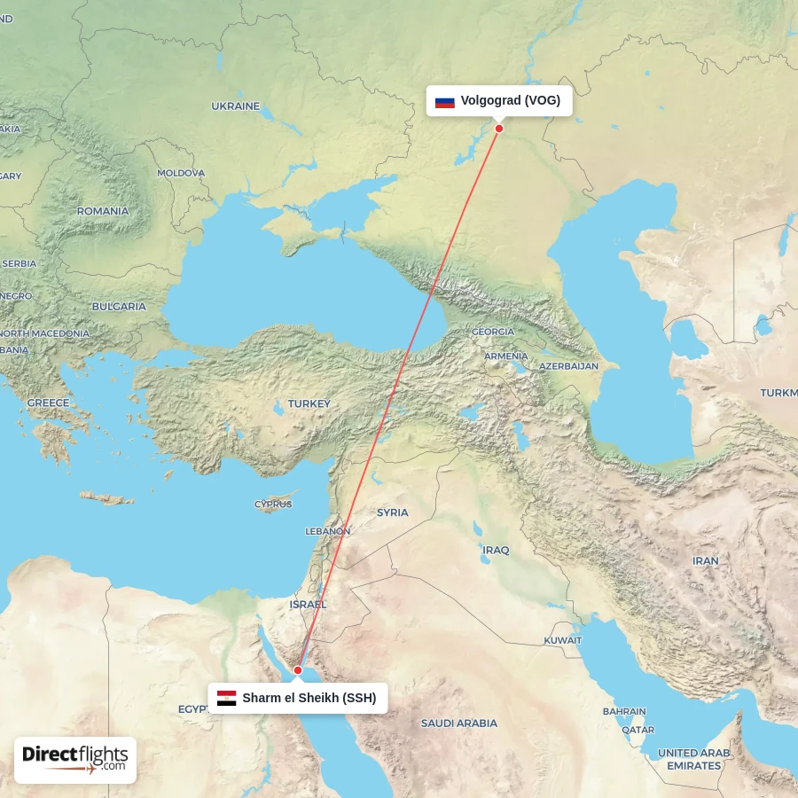 VOG - SSH route map