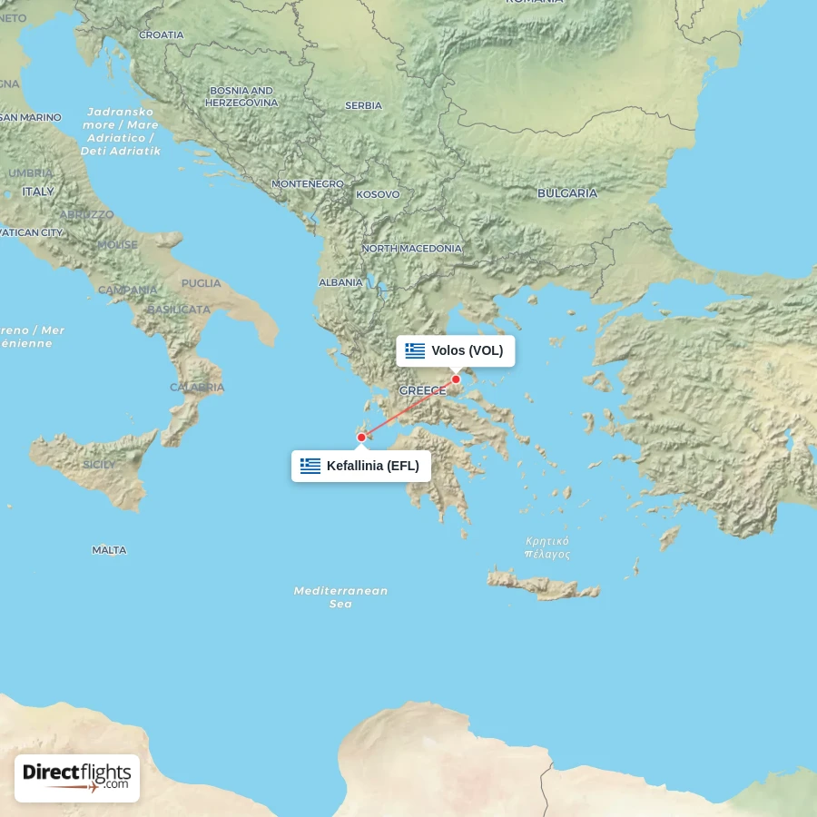 VOL - EFL route map