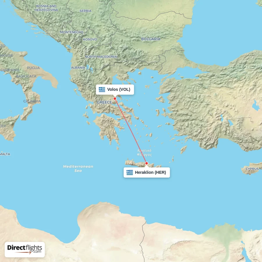 VOL - HER route map