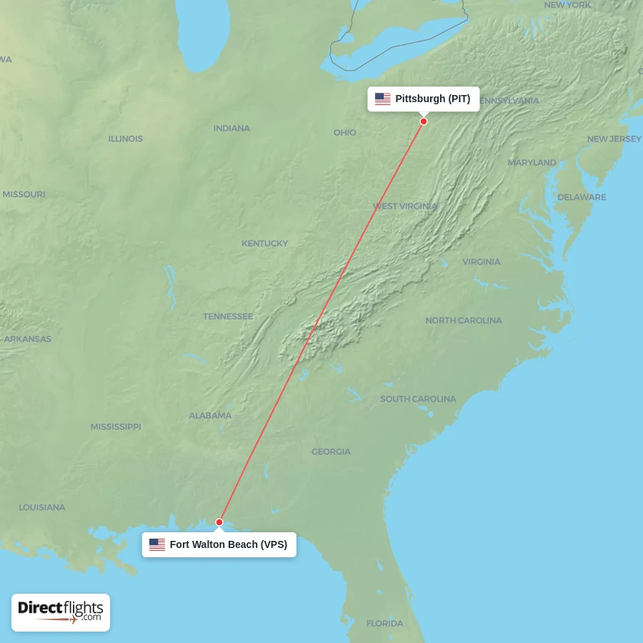 VPS - PIT route map