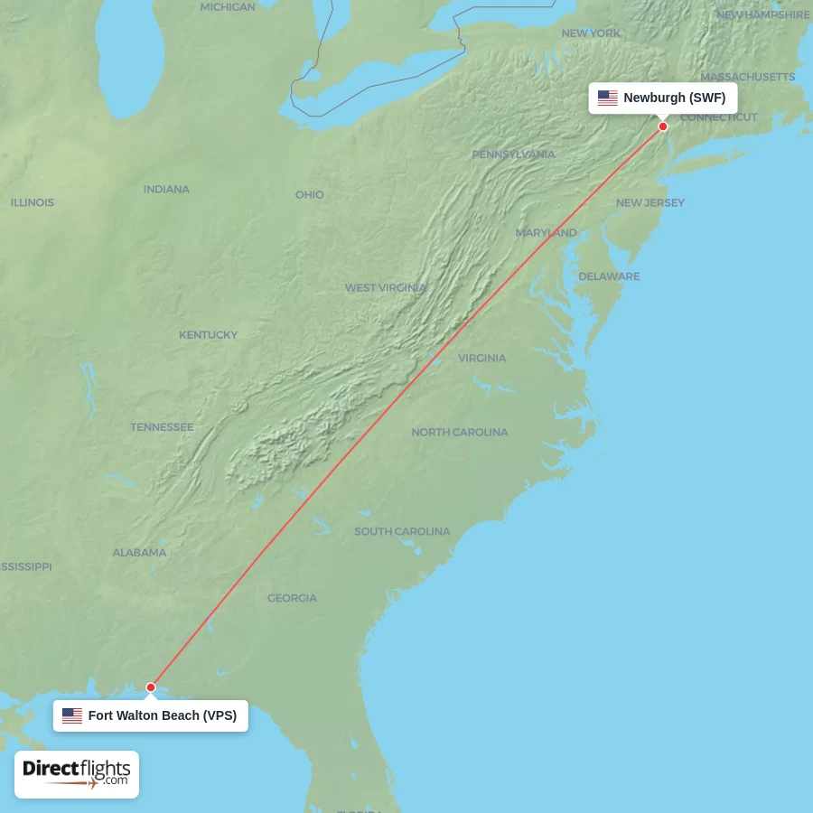 VPS - SWF route map