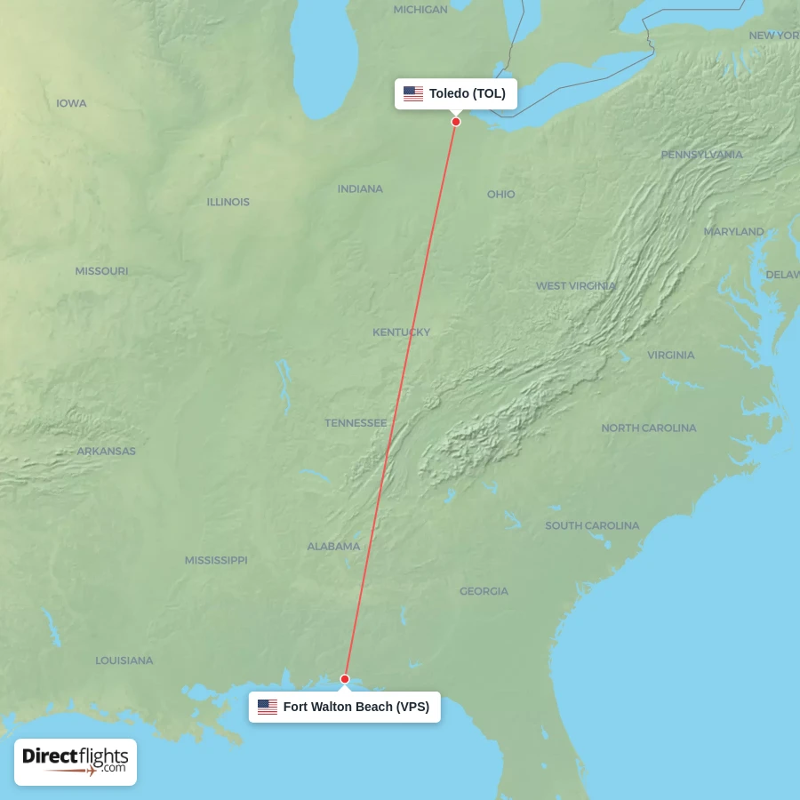 VPS - TOL route map