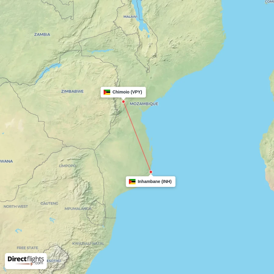 VPY - INH route map