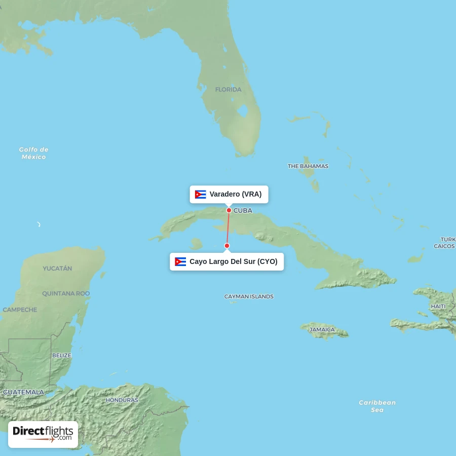 VRA - CYO route map