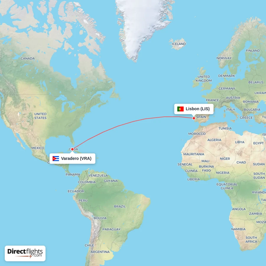 VRA - LIS route map
