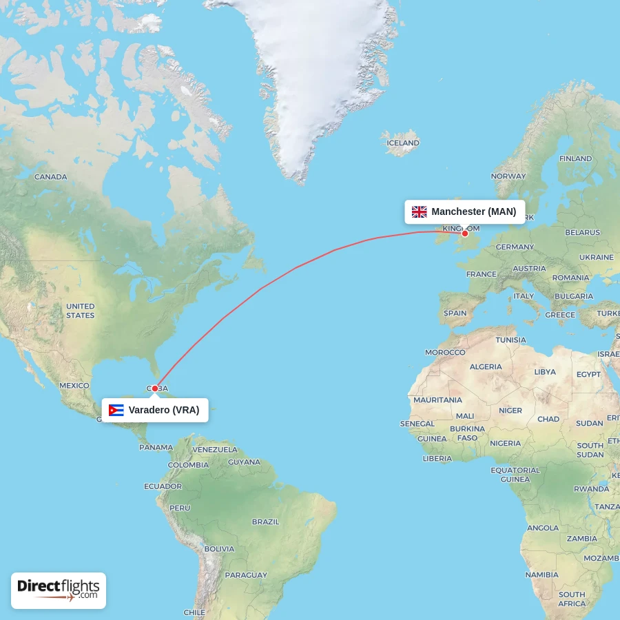 VRA - MAN route map
