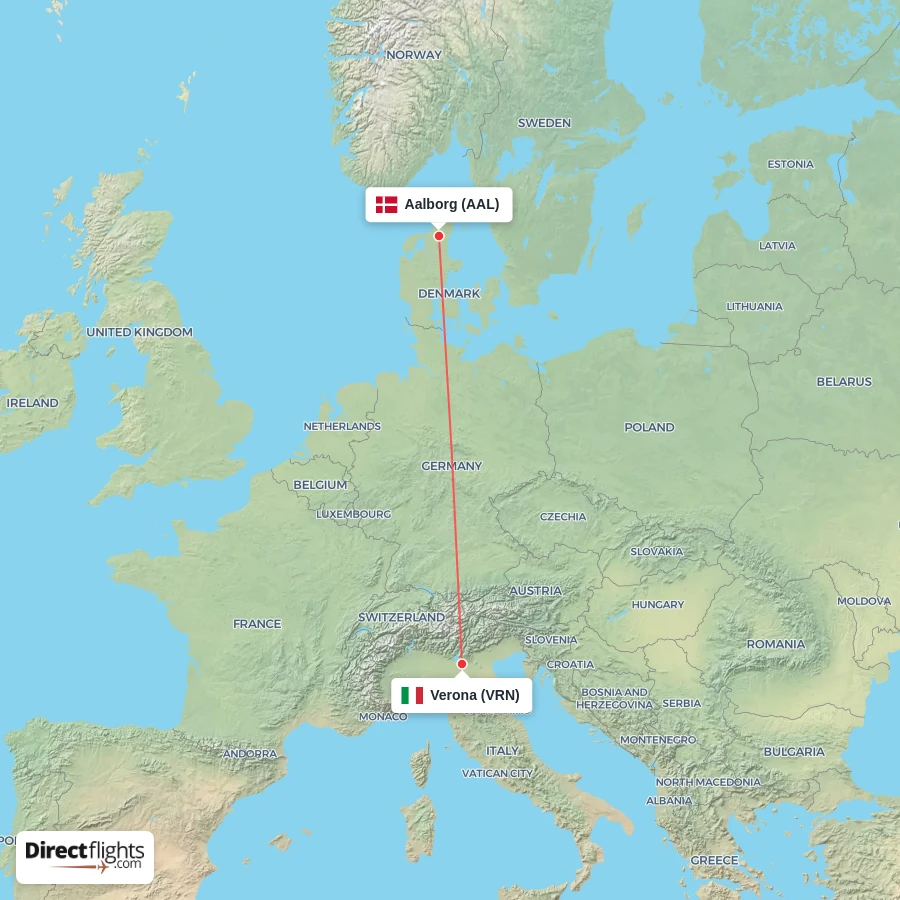 VRN - AAL route map