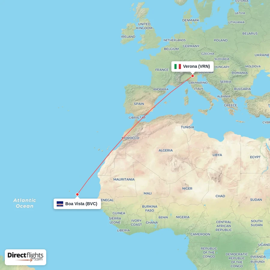 VRN - BVC route map