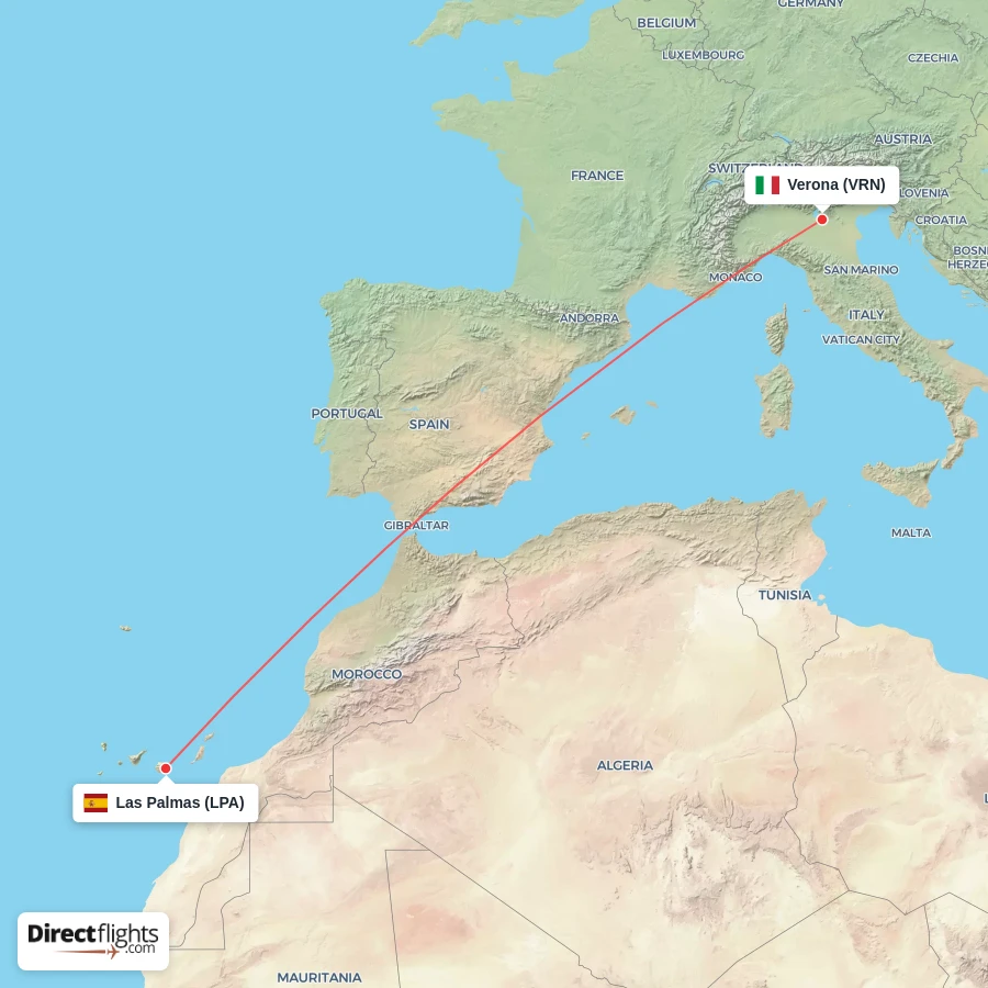 VRN - LPA route map