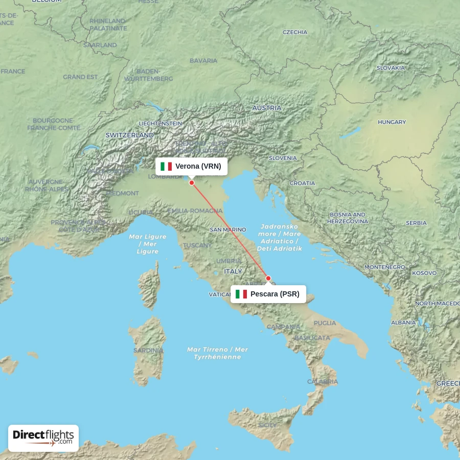 VRN - PSR route map
