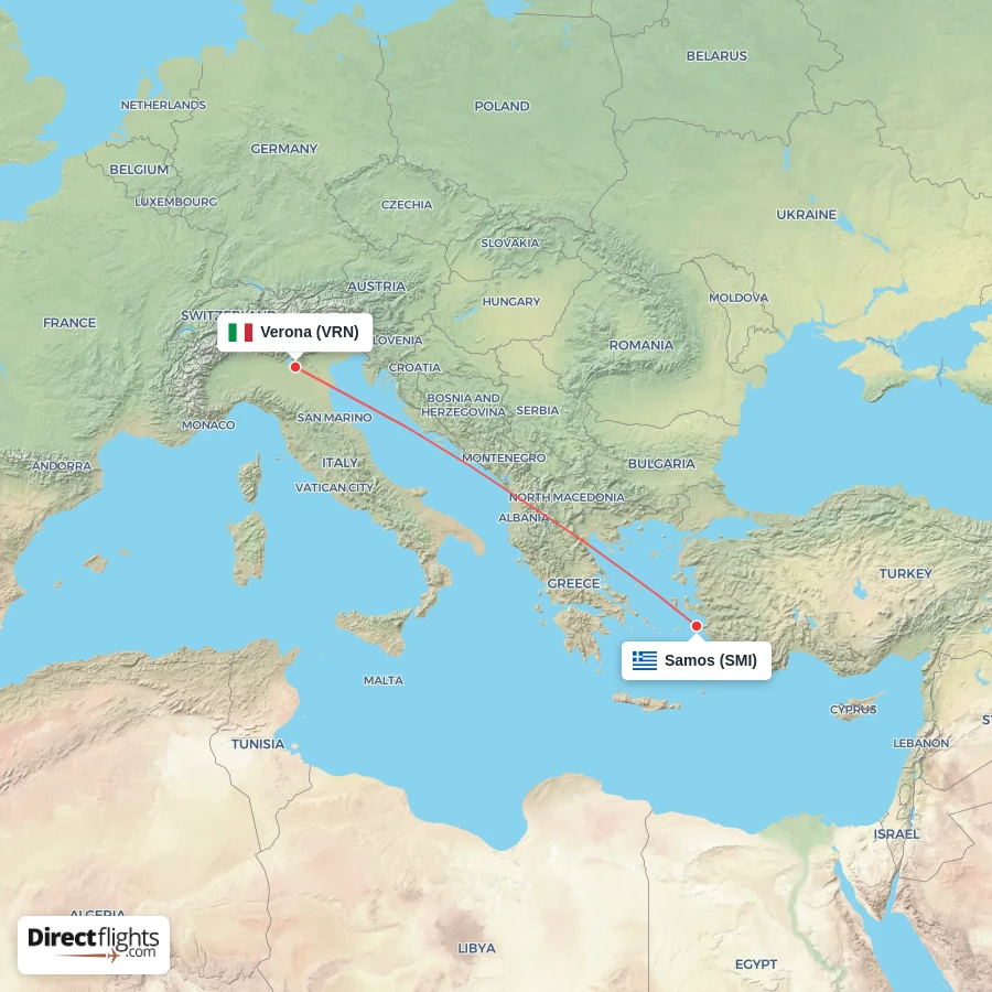 VRN - SMI route map
